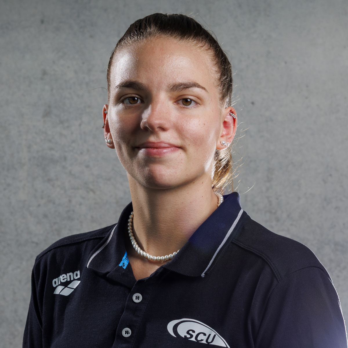 SC Uster's coach Alexandra SCHARRE of Switzerland poses for a portrait during a studio photo session in Uster, Switzerland, Sunday, Sept. 7, 2025. (Photo by Patrick B. Kraemer / MAGICPBK)